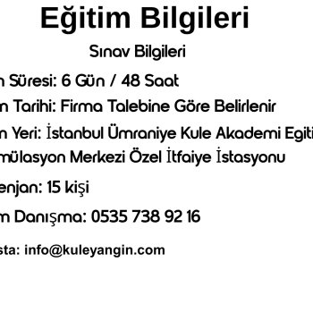 İtfaiyecilik Eğitimi